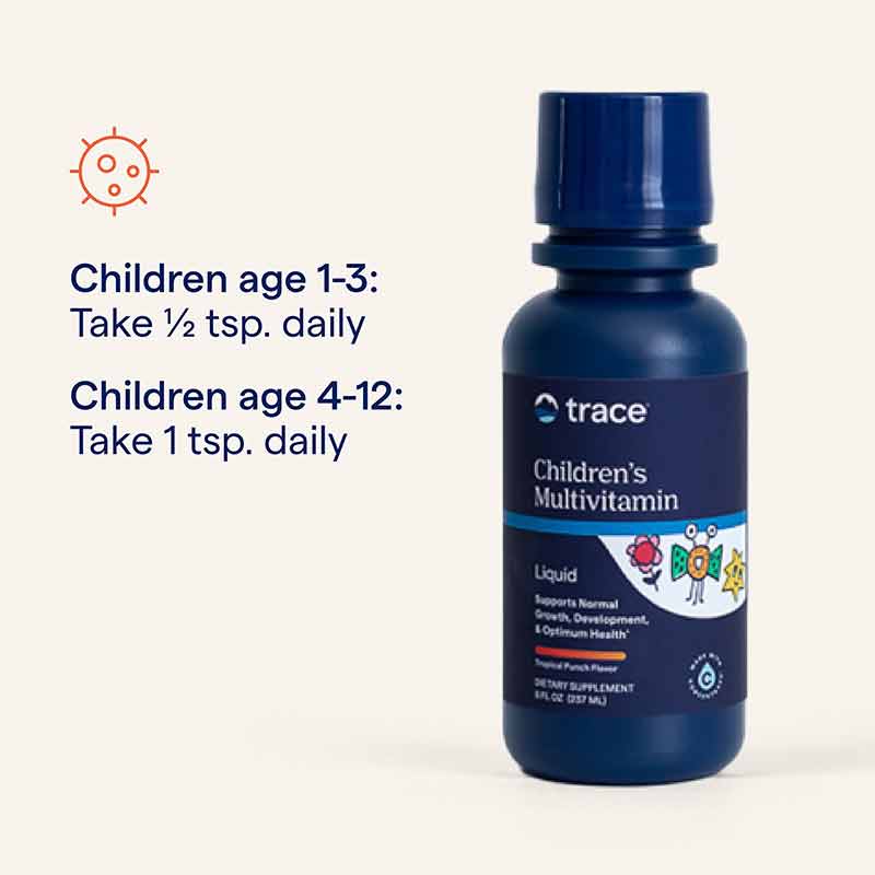 Children's Multi Liquid Tropical Punch, by Trace Minerals Research, image #3