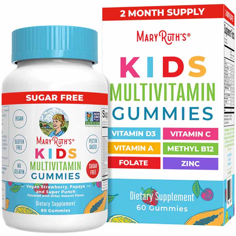 Kid's Multivitamin, Sugar-Free, 60 Gummies, by MaryRuth's Organics