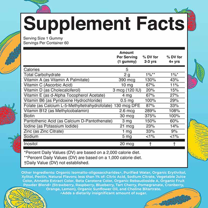 Kid's Multivitamin, Sugar-Free, 60 Gummies, by MaryRuth's Organics, image #2