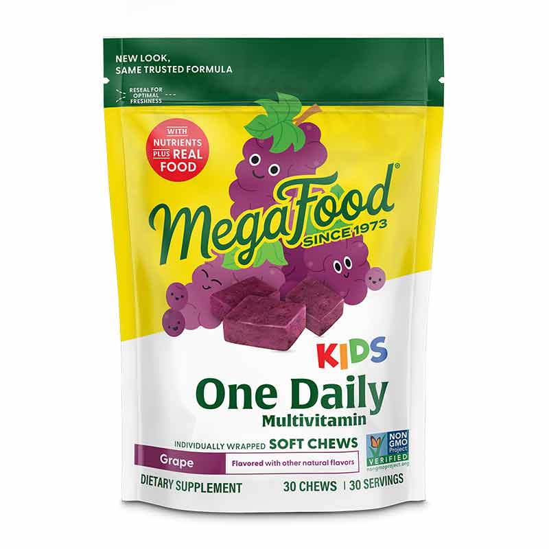 Kids Multivitamin Soft Chews Grape, by Megafood
