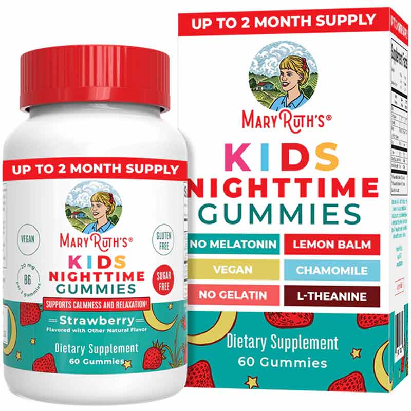Kids Nighttime Gummies, 60 Gummies, by MaryRuth's Organics