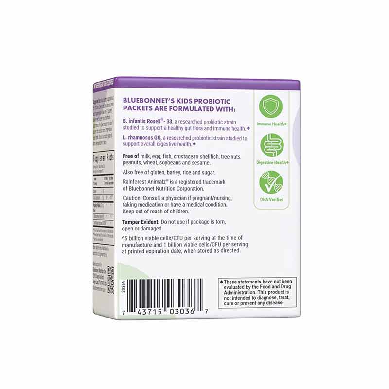 Kids Probiotic Powder Stick Packs, 30 Sticks, by Bluebonnet, image #3