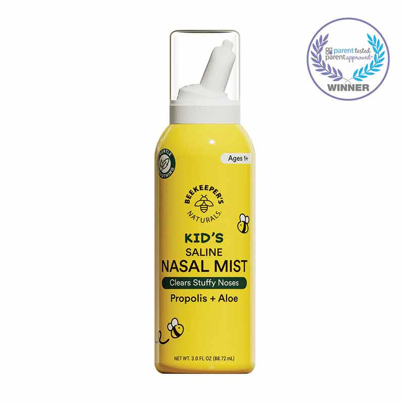 Kids Saline Nasal Mist, 3 Oz, by Beekeeper's Naturals
