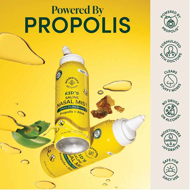 Kids Saline Nasal Mist, 3 Oz, by Beekeeper's Naturals, image #2