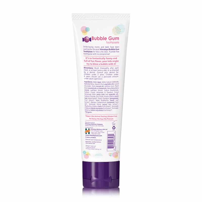Kids Toothpaste, Bubblegum, 4 Oz, by Himalaya, image #2