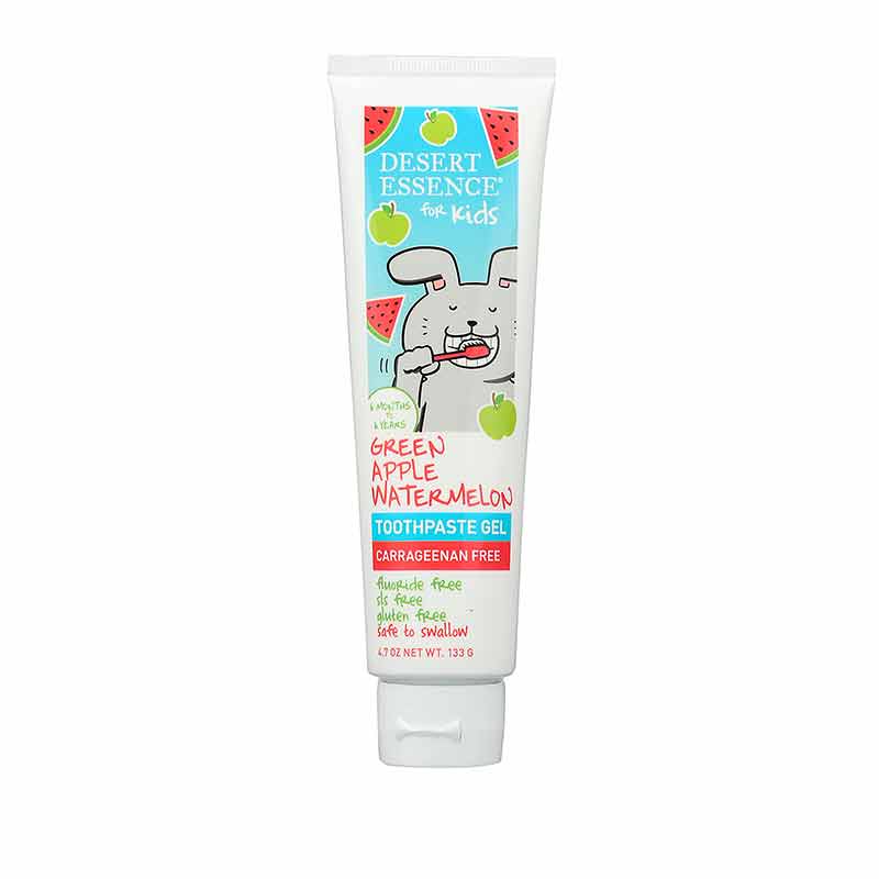 Kids Toothpaste Gel, Green Apple Watermelon, by Desert Essence