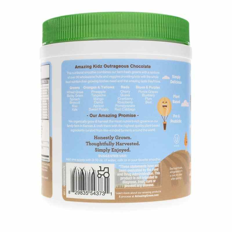 Kidz Superfood, Outrageous Chocolate, 30 Servings, by Amazing Grass, image #3