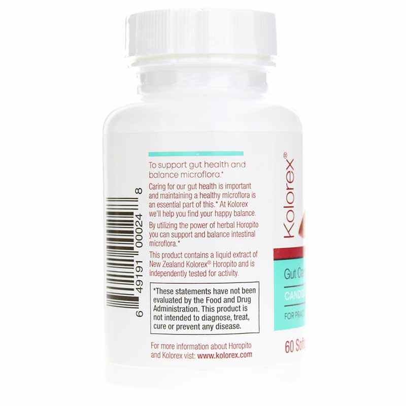 Kolorex Practitioner Gut Care Candida Balance, 60 Softgels, by Natures Sources, image #3