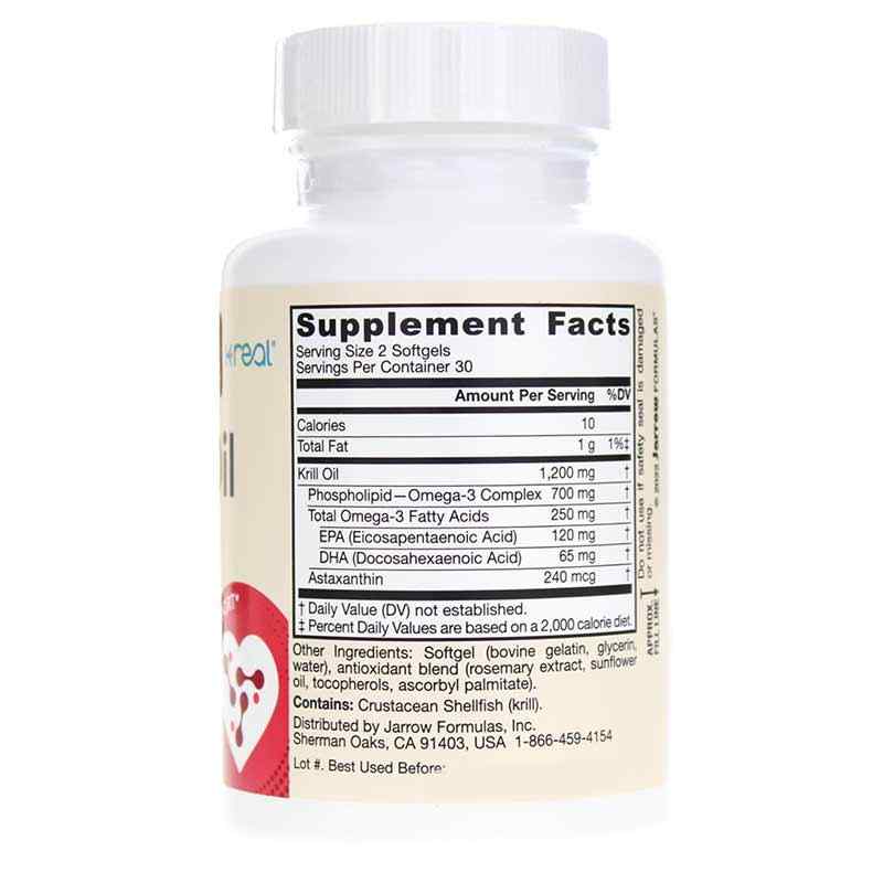 Krill Oil 1200 Mg, 60 Softgels, by Jarrow Formulas, image #2