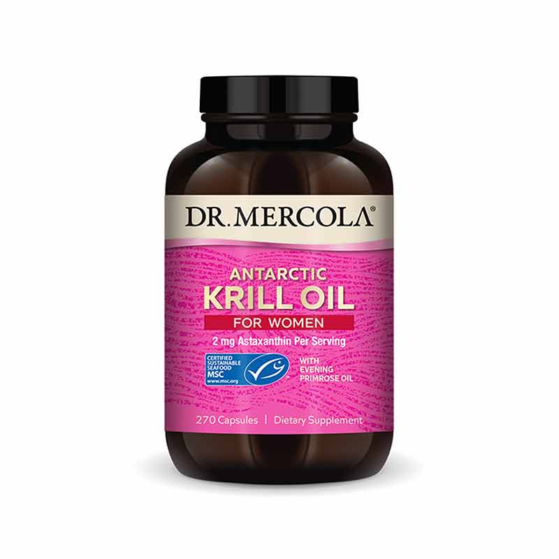 Krill Oil for Women with Evening Primrose, 270 Capsules, by Dr. Mercola