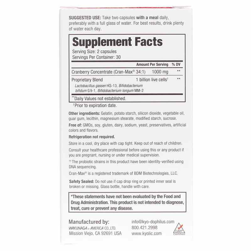 Kyo-Dophilus Cran + Probiotic, by Kyolic, image #3