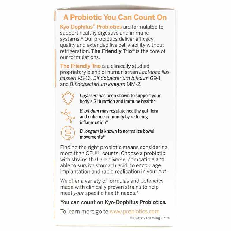 Kyo-Dophilus Daily Probiotic Immune & Digestive Support, 180 Capsules, by Kyolic, image #2