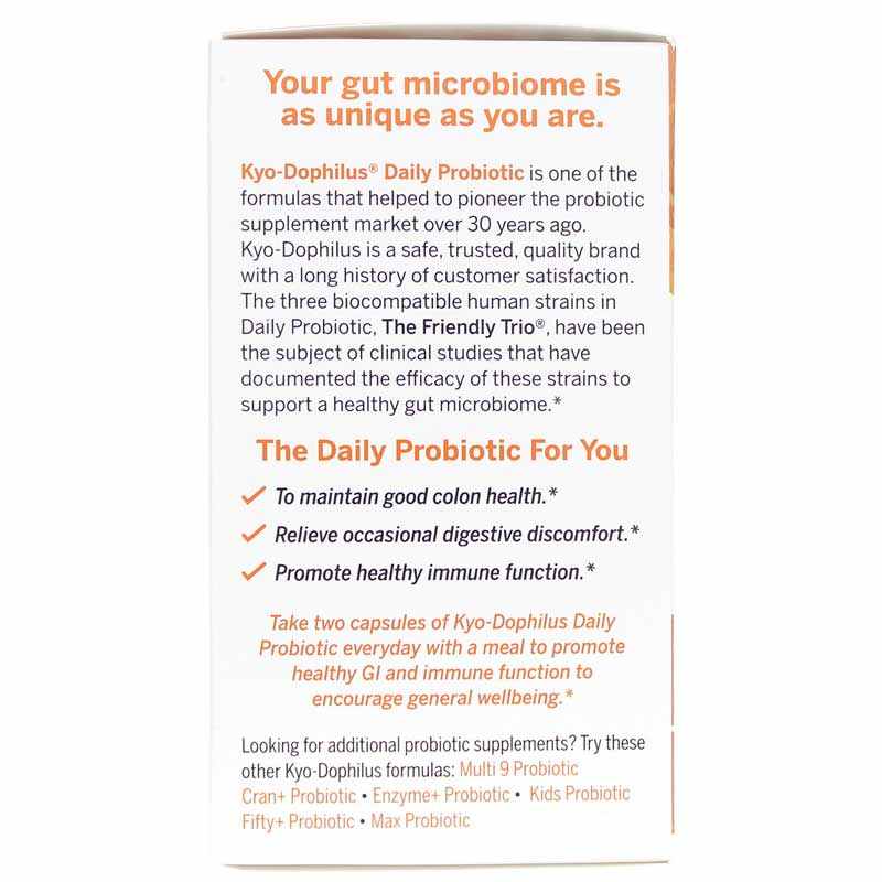 Kyo-Dophilus Daily Probiotic Immune & Digestive Support, 180 Capsules, by Kyolic, image #4
