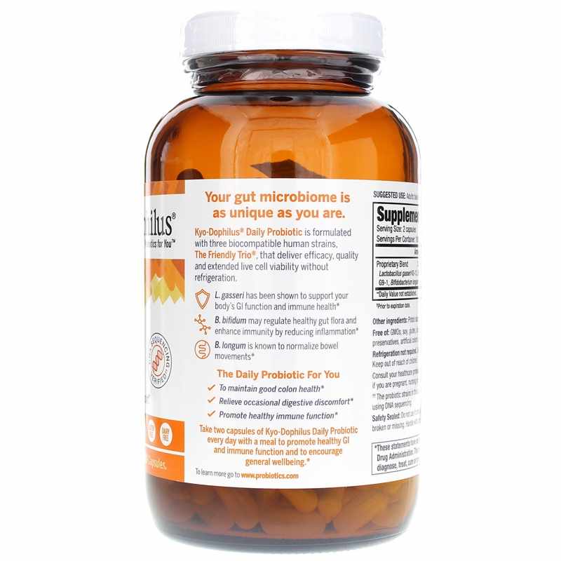 Kyo-Dophilus Daily Probiotic Immune & Digestive Support, 360 Capsules, by Kyolic, image #2