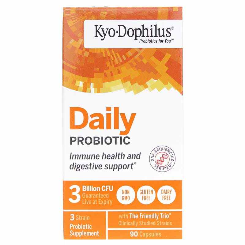 Kyo-Dophilus Daily Probiotic Immune & Digestive Support, 90 Capsules, by Kyolic
