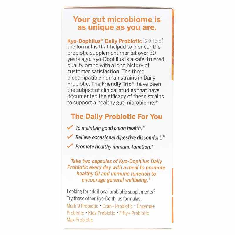 Kyo-Dophilus Daily Probiotic Immune & Digestive Support, 90 Capsules, by Kyolic, image #4