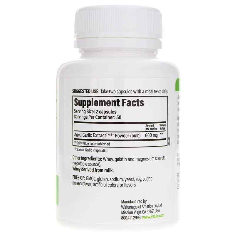 Kyolic Formula 100 Cardiovascular, 100 Capsules, by Kyolic, image #2