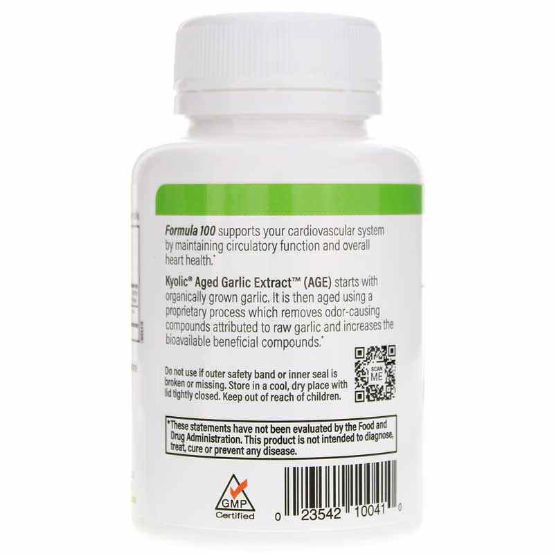 Kyolic Formula 100 Cardiovascular, 100 Capsules, by Kyolic, image #3