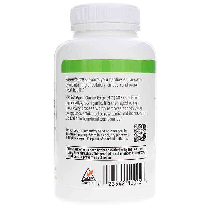 Kyolic Formula 100 Cardiovascular, 200 Capsules, by Kyolic, image #3
