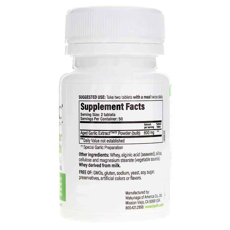 Kyolic Formula 100 Cardiovascular, 100 Tablets, by Kyolic, image #2