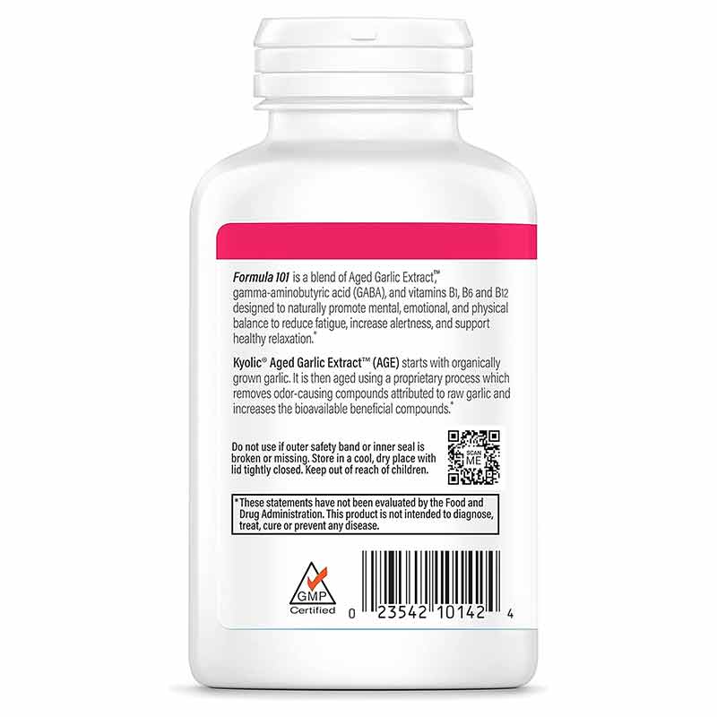 Kyolic Formula 101 Stress & Fatigue Relief, 200 Capsules, by Kyolic, image #2