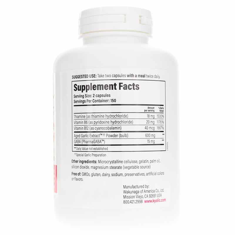 Kyolic Formula 101 Stress & Fatigue Relief, 300 Capsules, by Kyolic, image #2