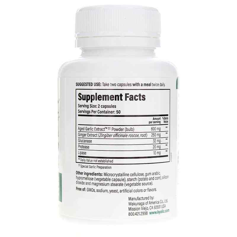 Kyolic Formula 102 Cleanse & Digestion, 100 Veg Capsules, by Kyolic, image #2