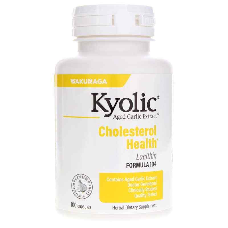 Kyolic Formula 104 Lecithin Cholesterol, 100 Capsules, by Kyolic