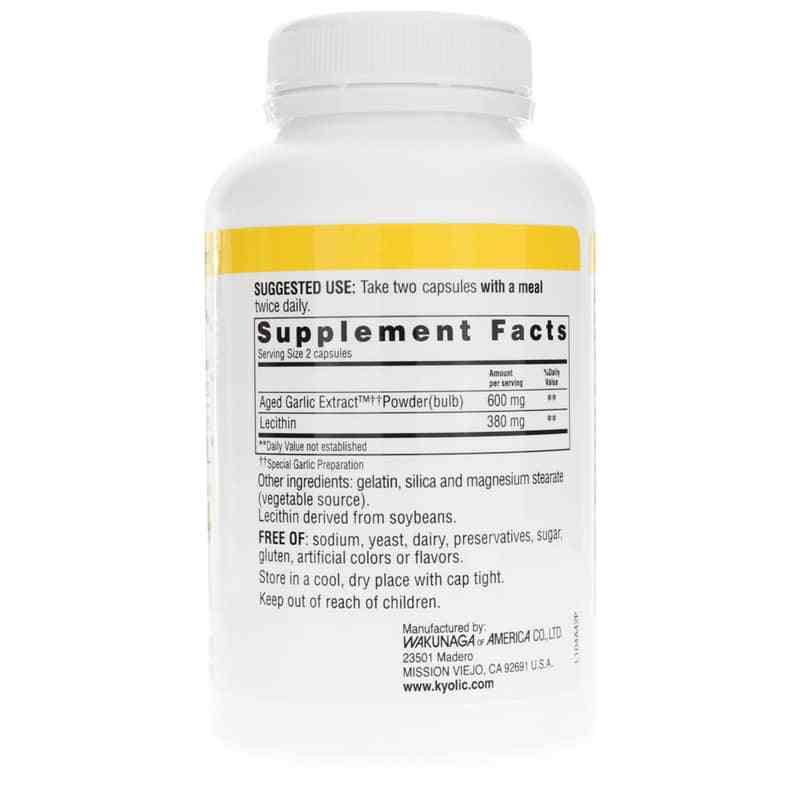 Kyolic Formula 104 Lecithin Cholesterol, 200 Capsules, by Kyolic, image #2