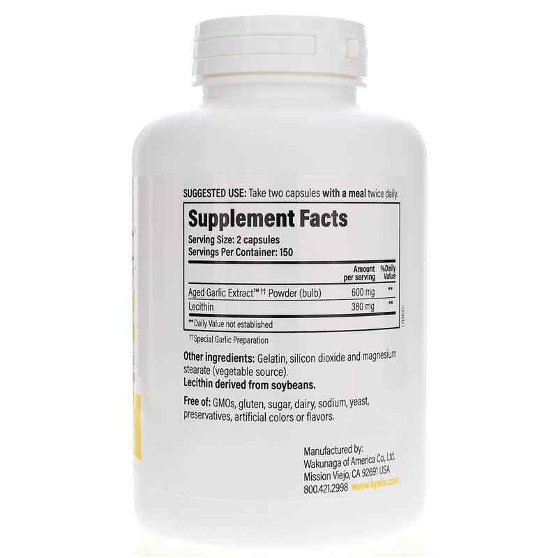 Kyolic Formula 104 Lecithin Cholesterol, 300 Capsules, by Kyolic, image #2