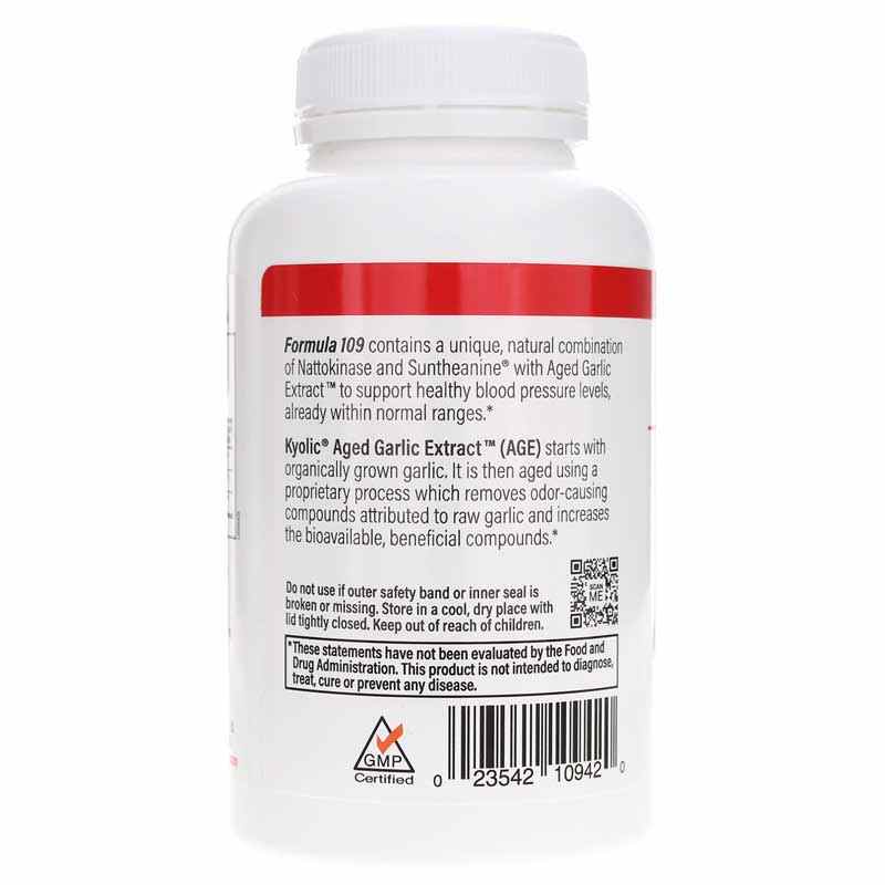 Kyolic Formula 109 Blood Pressure Health, 160 Capsules, by Kyolic, image #3