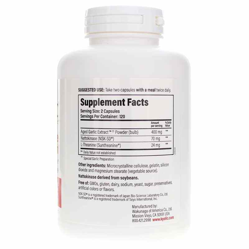 Kyolic Formula 109 Blood Pressure Health, 240 Capsules, by Kyolic, image #2