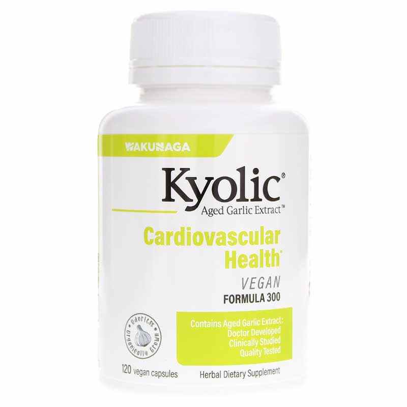 Kyolic Formula 300 Cardiovascular Health Vegan, 120 Vegan Capsules, by Kyolic
