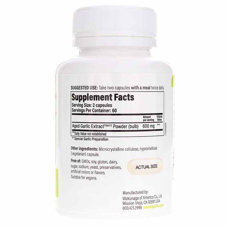 Kyolic Formula 300 Cardiovascular Health Vegan, 120 Vegan Capsules, by Kyolic, image #2