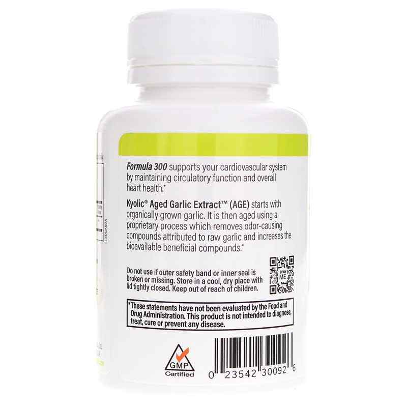 Kyolic Formula 300 Cardiovascular Health Vegan, 120 Vegan Capsules, by Kyolic, image #3