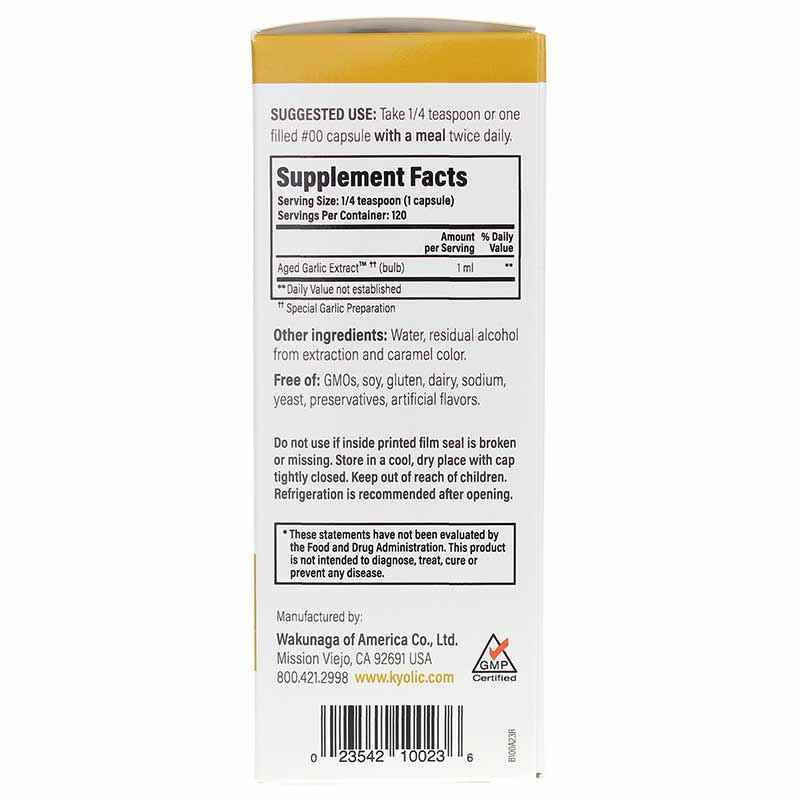 Kyolic Liquid Vegetarian Cardiovascular, 4 Oz, by Kyolic, image #2