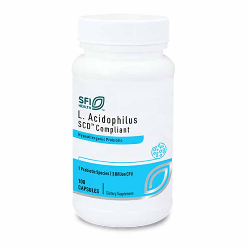 L-Acidophilus SCD Compliant 3 Billion CFU Probiotic, by SFI Health