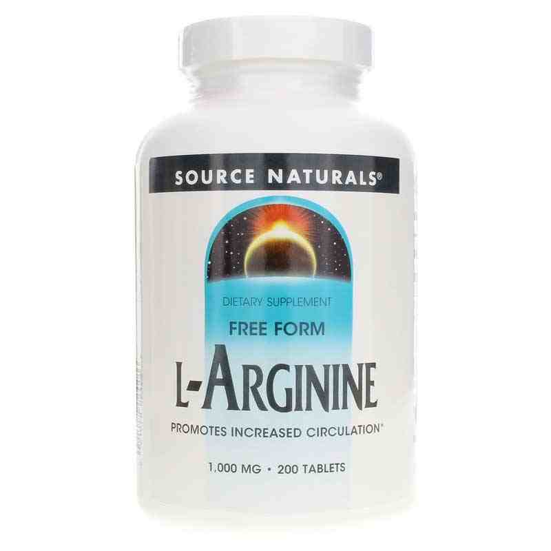 L-Arginine 1000 Mg, 200 Tablets, by Source Naturals