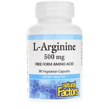 L-Arginine 500 Mg, by Natural Factors