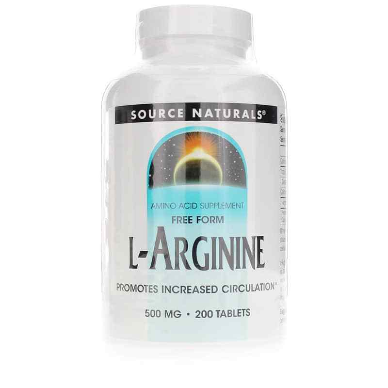 L-Arginine 500 Mg Tablets, by Source Naturals