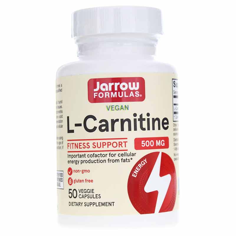 L-Carnitine 500 Mg, 50 Veg Capsules, by Jarrow Formulas