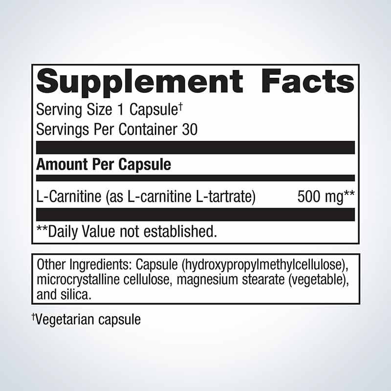 L-Carnitine, 30 Capsules, by Metagenics, image #2