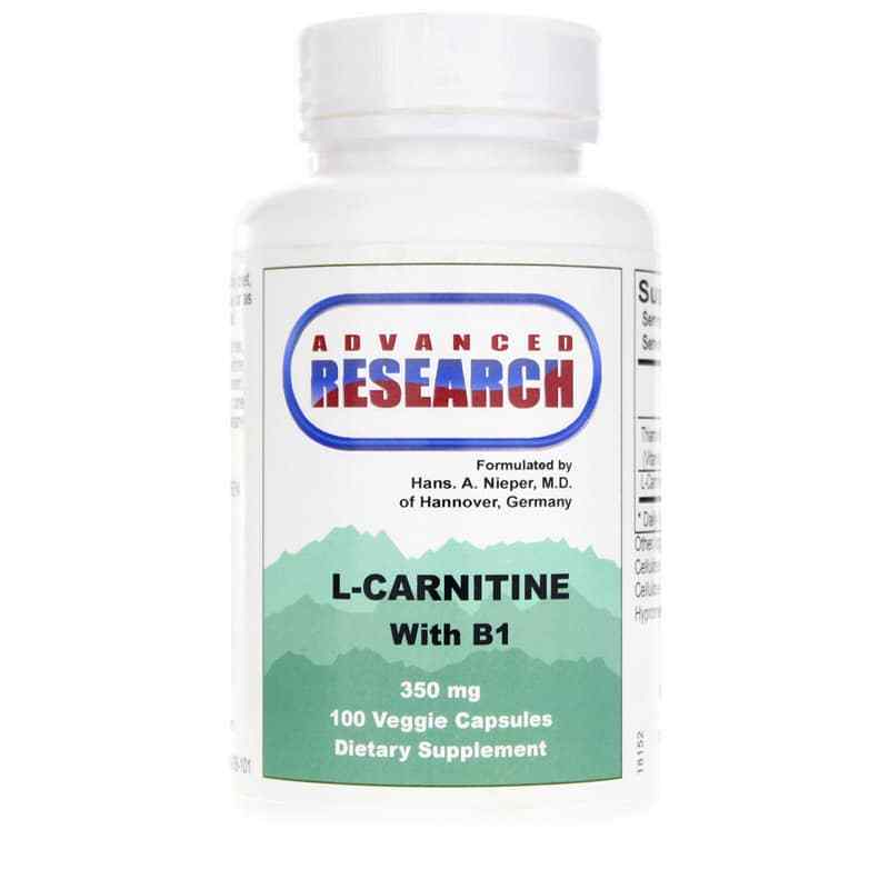 Advanced Research L-Carnitine with Vitamin B1 100 Veg Capsules Advanced Research L-Carnitine with Vitamin B1 100 Veg Capsules