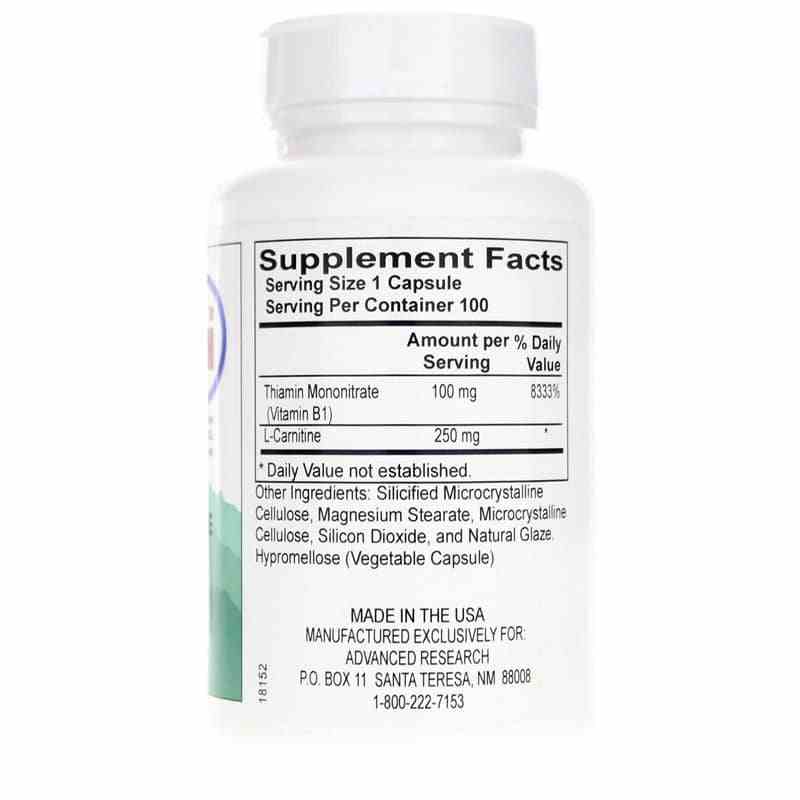 L-Carnitine with Vitamin B1, Advanced Research Natural Healthy Concepts L-Carnitine with Vitamin B1, Advanced Research Natural Healthy Concepts