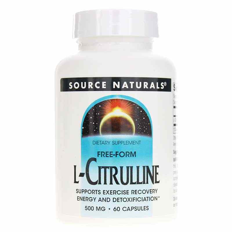 L-Citrulline 500 Mg, 60 Capsules, by Source Naturals