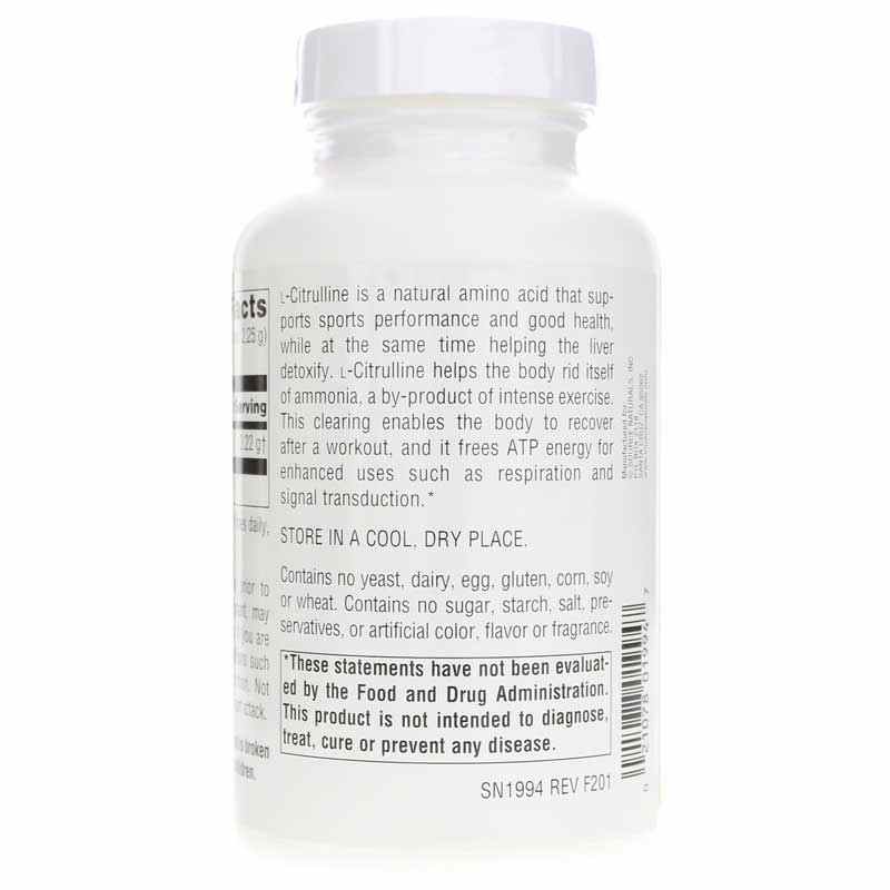 L-Citrulline Free Form Powder, 3.53 Oz, by Source Naturals, image #3