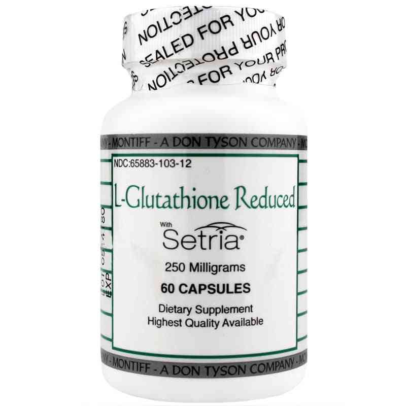 L-Glutathione Reduced with Setria 250 Mg, by Montiff