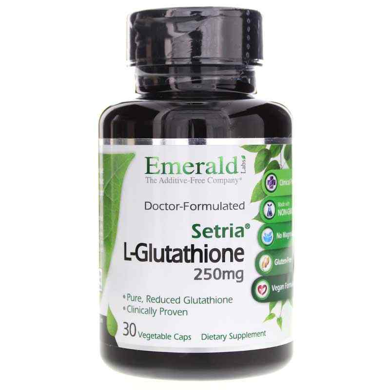 L-Glutathione Setria 250 Mg, 30 Veg Capsules, by Emerald L-Glutathione Setria 250 Mg, 30 Veg Capsules, by Emerald