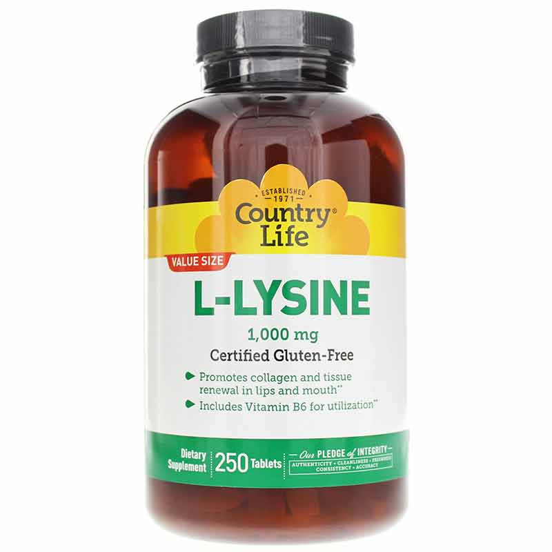 L-Lysine 1000 Mg, by Country Life