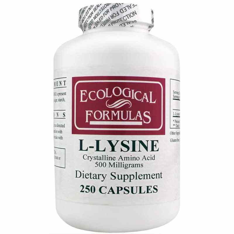 L-Lysine 500 Mg, by Ecological Formulas